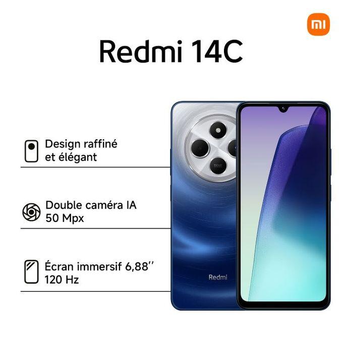 Xiaomi Redmi 14C - ROM 128 Gb - RAM 6 Gb - 6.88" -50Mpx - 5160mAh - Bleu